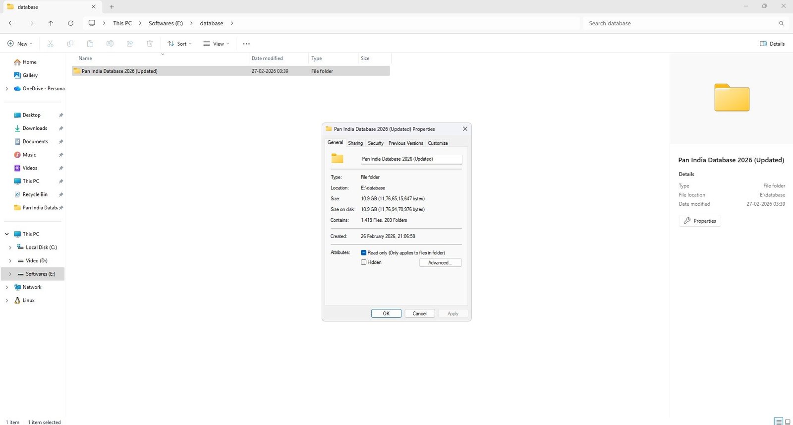 Data categorization screenshot 3