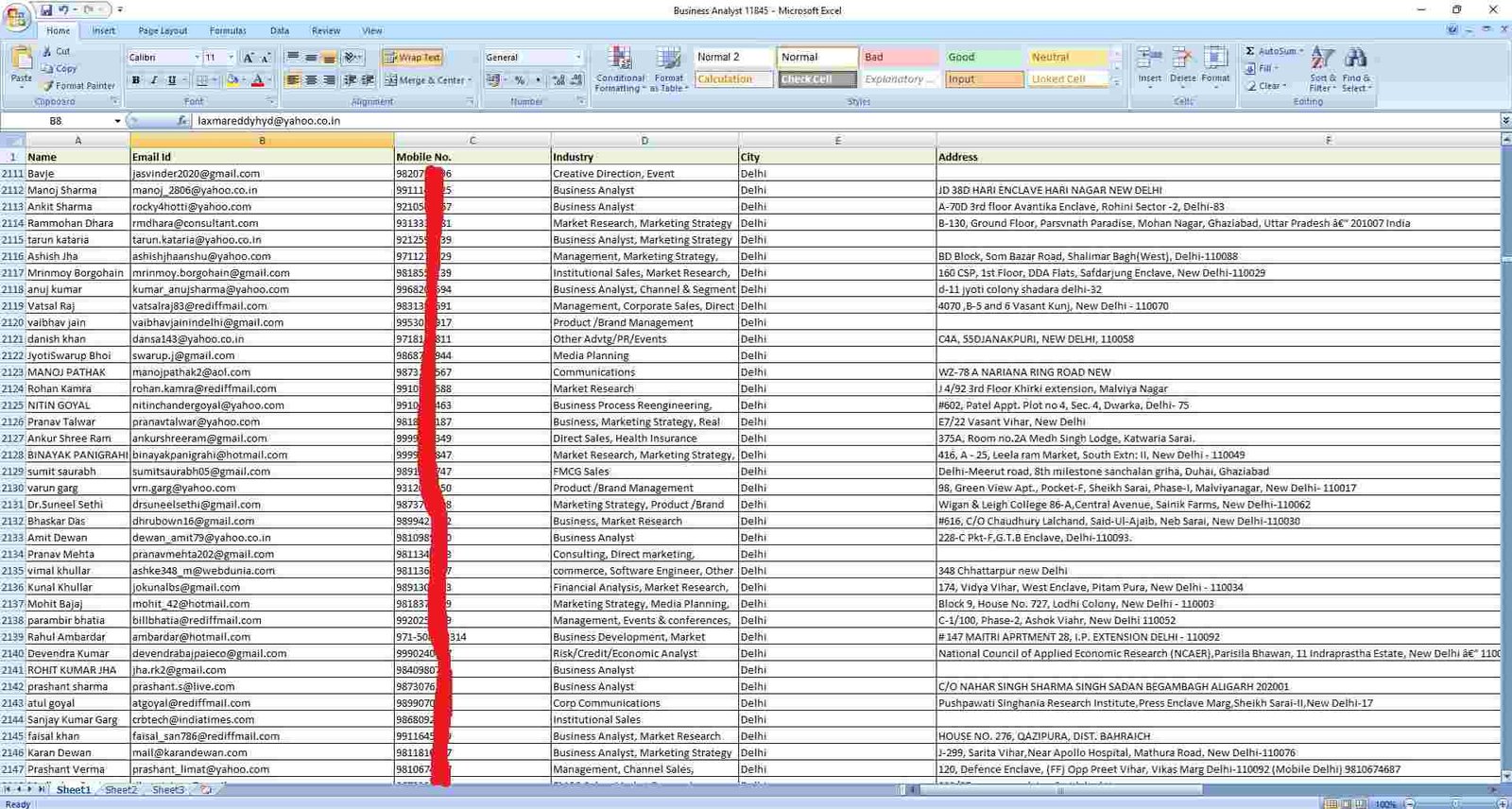 Bulk SMS Data List proof 5