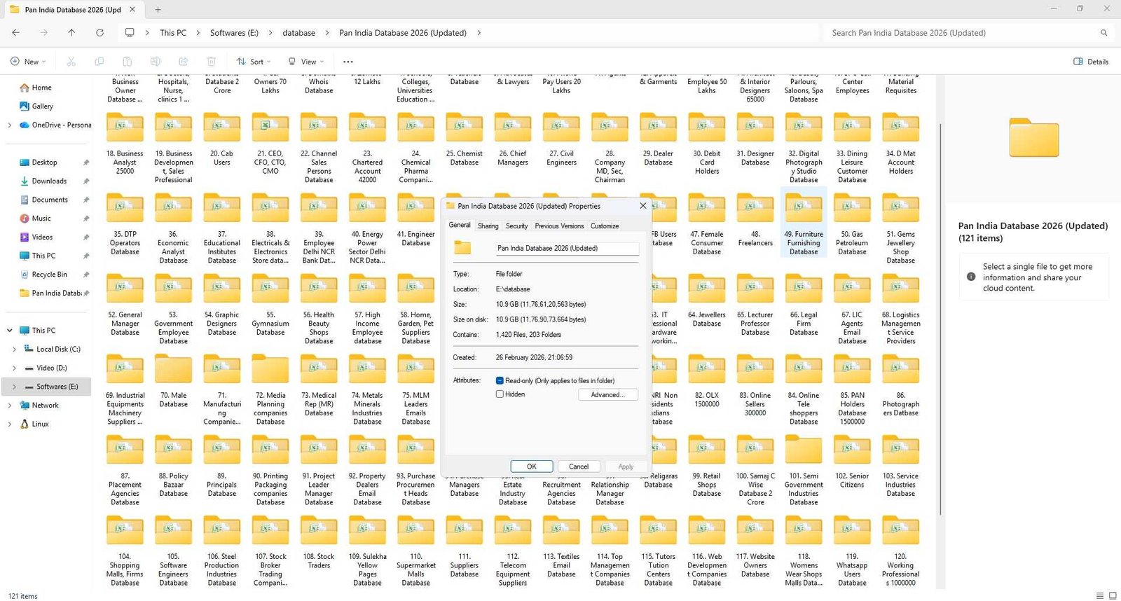 Verified Contacts Data Example 6