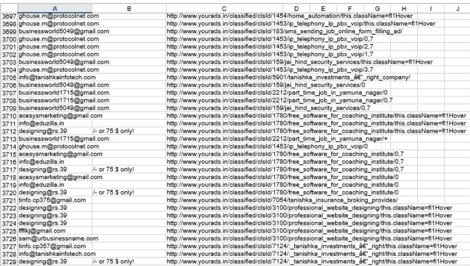 Lead Generation Tool data fields 4